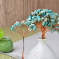 Vente en gros Nouveaux matériaux semi-finis artisanaux modernes et uniques pour bouquets de forme libre, Arbre de cristal énergétique DIY avec fil de cuivre pour la maison