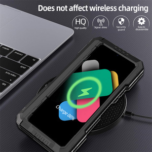 Per Samsung <span class=keywords><strong>Galaxy</strong></span> Z Fold <span class=keywords><strong>7</strong></span> / Fold 6 5 4 - Custodia Protettiva Integrale Antiurto in Metallo Rinforzato con Supporto e Slot per Penna - Product Image 4