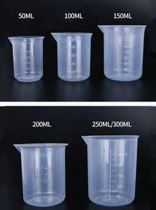 50ml 100ml 150ml 200ml 250ml 300ml 500ml के साथ उच्च गुणवत्ता प्रयोगशाला प्लास्टिक बीकर पीपी सामग्री - Product Image 5