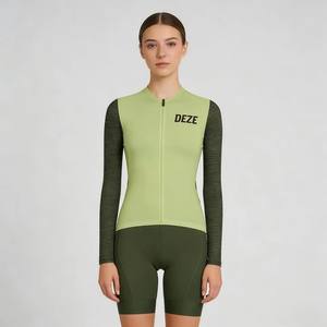 Maillot de cyclisme unisexe Zede, design patchwork, coupe ajustée, multicolores, respirant, séchage rapide, évacuation de la transpiration, confortable, pour les événements cyclistes - Product Image 5