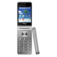 3g KaiOS sistemi özellik flip telefon 2.8 inç tuş takımı cep telefonu GPS, Facebook, WIFI