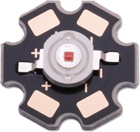Émetteur LED IR haute puissance 3W 60 degrés 730nm 740nm 850nm 940nm Éclairage rouge/vert/blanc/bleu/violet 20mm PCB en aluminium Entrée 3V