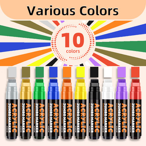 Pennarelli <span class=keywords><strong>Jumbo</strong></span> in Acrilico Personalizzati Aiye Factory per Graffiti su Muri Esterni, Pittura Gigante POP Impermeabile, Pennarelli Argento <span class=keywords><strong>Jumbo</strong></span> da 15MM - Product Image 2