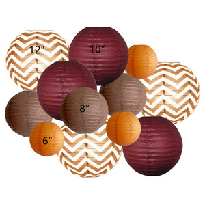 Lanternes en papier de couleur unie en gros, artisanat, ensemble de tailles variées pour décorations de mariage et de fête - Product Image 6