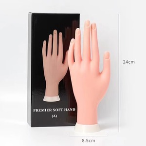 Main d'entraînement pour ongles en acrylique, mains de mannequin pour la pratique des ongles, flexibles pour la pratique des faux ongles, pliables - Product Image 4