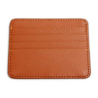 Porte-cartes RFID de luxe classique et fin en cuir véritable pour femmes, personnalisable avec logo, vente en gros
