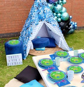 DAMAI - Juego de Vajilla Desechable para Fiestas de Videojuegos con Diseño de Llama, Incluye Platos, Tenedores y Servilletas, Decoraciones para Baby Shower y Cumpleaños - Product Image 4