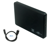 Promotion : Boîtier de disque dur SATA 2,5 pouces, prend en charge les disques durs jusqu'à 2 To, installation sans vis, boîtier de disque dur externe mobile USB 2.0