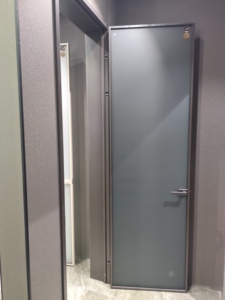 Porte battante manuelle ultra-fine <span class=keywords><strong>RG45</strong></span> étanche en alliage d'aluminium moderne sans rupture thermique pour cuisine, salle de bain et bureau - Product Image 6