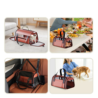 Sac de transport pliable pour animaux de compagnie Prodigy PETBY01 pour chats/chiot avec bandoulière et tapis amovible, panier confortable pour chat