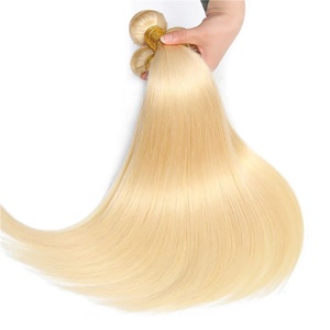 Cabello Humano Liso al por Mayor, Extensiones de Cabello Humano 100% Real, Cabello Virgen Vietnamita, Tejido de Cabello Rubio 613, Paquete de Cabello - Product Image 3