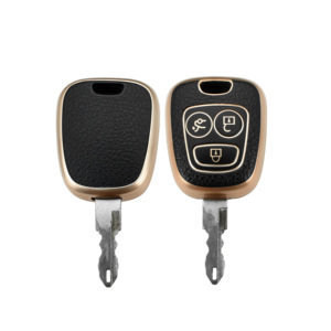Étui de protection souple en TPU et cuir de petite taille pour <span class=keywords><strong>clé</strong></span> de voiture <span class=keywords><strong>Peugeot</strong></span>, Citroën C2, <span class=keywords><strong>Peugeot</strong></span> 206, <span class=keywords><strong>207</strong></span>, 307 - Product Image 4