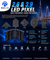 Écrans LED numériques créatifs RUILED pour affichage publicitaire intérieur/extérieur, taille et luminosité personnalisables, garantie 3 ans, pour centres commerciaux