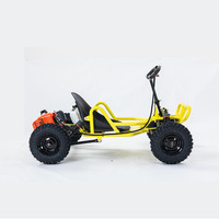 Kart Tout-Terrain pour Adulte, Moteur à Chaîne 90cc, Extérieur, Quatre Roues, à Carburant, pour Drift, en Stock