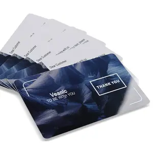 Biglietti Vip per piccole imprese con stampa a caldo in lamina d'oro/argento biglietto da visita in PVC UV con stampa personalizzata