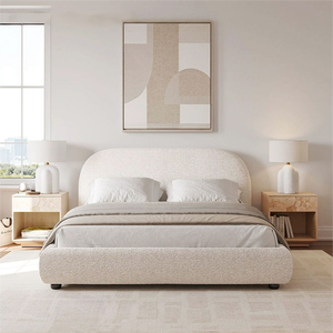 Stilvolle und komfortable <span class=keywords><strong>minimalist</strong></span> ische weiche gepolsterte Betten für Schlafzimmer Apartment Hotel oder Villa Suite - Product Image 2