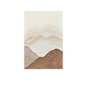 Abstract Landscape Oil Painting Hand Painted Canvas <b>Art</b> For Living Room Entryway Wall Decor 100% Handmade Modern Mountain Scene - Product Image 5