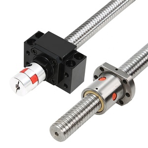 Ensemble de vis à billes SFU1605 |   Vis à billes en acier chromé de précision C7 roulée, écrou à billes DSG16BK/BF12, coupleur de support pour routeur CNC - Product Image 2