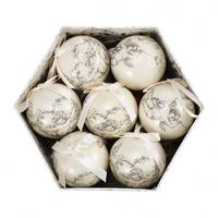 Autocollants de boule transfrontaliers les plus vendus, 75 mm, en mousse, bonhomme de neige, vieil homme, décorations d'arbre de Noël, modèle 75-047