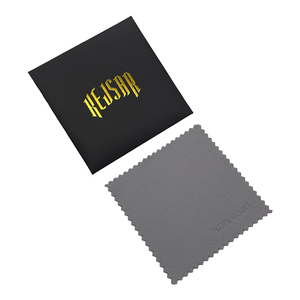 ผ้าไมโครไฟเบอร์กำมะหยี่คุณภาพพรีเมียม ขนาด 8x8 ซม. ป้องกันการเกิดคราบ สำหรับทำความสะอาดเครื่องประดับ รับผลิตตามสั่งพร้อมโลโก้ ขายส่ง - Product Image 1