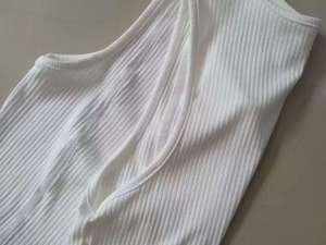 <span class=keywords><strong>Canotta</strong></span> <span class=keywords><strong>Bianca</strong></span> <span class=keywords><strong>a</strong></span> <span class=keywords><strong>Costine</strong></span> Spesse da <span class=keywords><strong>Uomo</strong></span>, Estiva, Slim Fit, Senza Maniche, per Fitness e Sport Americano - Product Image 4