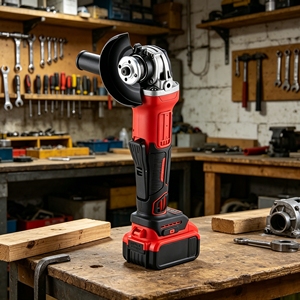 Meuleuse d'angle sans fil L&P Industrial 21V sans balais 125mm avec batterie 4Ah 6Ah et interrupteur à palette - Product Image 4