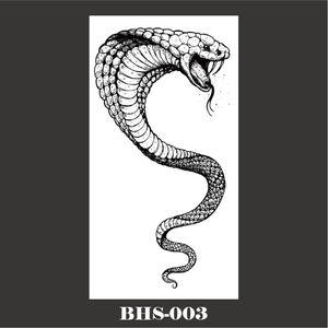 Tatuaggio temporaneo serpente per uomo e donna, impermeabile e di lunga durata 5-7 giorni - Product Image 3