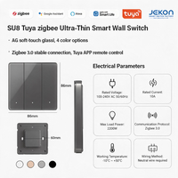 Module Su8 ZS3L, interrupteur mural intelligent Zigbee, consommation en veille 1W, automatisation de l'éclairage domestique, tension d'entrée 100-240VAC