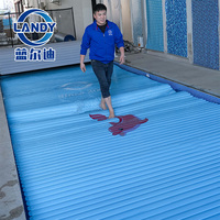 Lames de couverture de piscine en PC, imperméables, antidérapantes, couvertures de piscine électriques rigides pour piscines enterrées