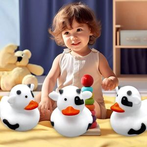 Cow & Little Yellow Duck Educational Plastic <b>Bath</b> Water Play Toy With Squeeze Sound for Children - Product Image 2