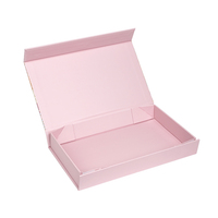 Boîte pliante magnétique rigide de luxe personnalisée, écologique, avec estampage à chaud, gaufrage et ruban, pour emballage de chaussettes, hijabs, foulards en soie et articles plats