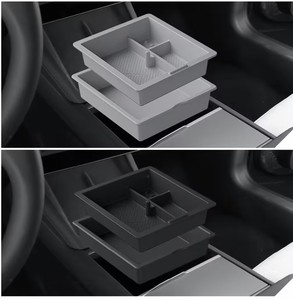 Bandeja Central de Silicona para Consola de Coche, Organizador de Reposabrazos para Tesla Model 3 Highland /Model Y Juniper/Model YL - Product Image 6