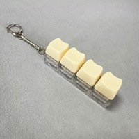 Handcrafted Little Cat PBT Single Keychain Kawaii Animal Stereo Custom DIY Portable Promotional Use Mechanical Keyboard