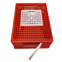 Cages de transport pour volailles en plastique robuste ZZ, adaptées à 12-13 poulets adultes, canards, équipements de transport