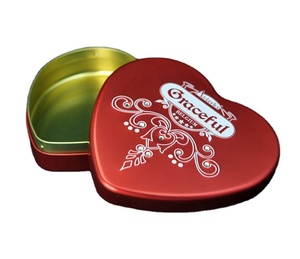 กล่องดีบุกโลหะรูปหัวใจสำหรับงานแต่งงานสำหรับลูกกวาดช็อกโกแลตกระป๋องสามารถตกแต่งงานแต่งงานได้อย่างหรูหรา - Product Image 2