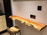 Les fabricants vendent directement les tables à manger populaires Designs de meubles en bois modernes Table de bar de cuisine haute café en bois