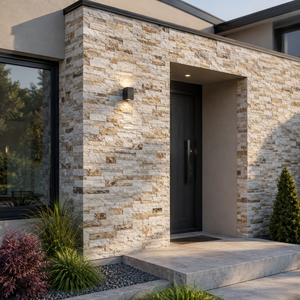 Rustic Thin Slab <b>Stone</b> Veneer Split Surface Interior Wall Cladding Beige Yellow White Slate Natural Culture <b>Stone</b> - Product Image 3