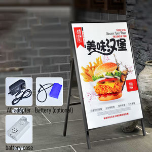 Caja de Luz Publicitaria de 600x1200mm, Carteles LED para Carreteras, Soporte Plegable de Acero, Cubierta de Vidrio Templado, Marco de Aluminio - Product Image 3