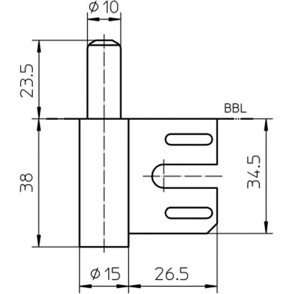 V8100 WF Variant Frame Door & Window Hinge Part