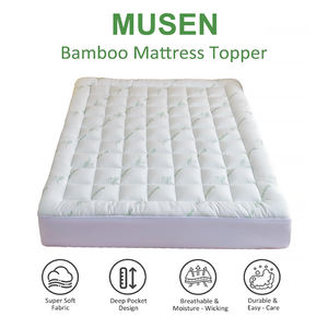 Бамбуковый матрас Twin Size ультра мягкая охлаждающая подушка дышащий вискоза коврик для кровати для дома больницы, постельное белье машинная стирка - Product Image 5