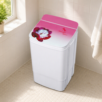 Lave-linge électrique portable compact à cuve unique pour chaussettes, sous-vêtements, vêtements de bébé et usage domestique