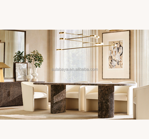 OEM/ODM Modern Travline Byron Reeded Stone aparador de 4 puertas - Product Image 5