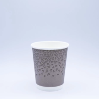 Gelas Kertas Kopi Biodegradable Sekali Pakai dengan Logo Printer Kustom untuk Minuman Panas Grosir