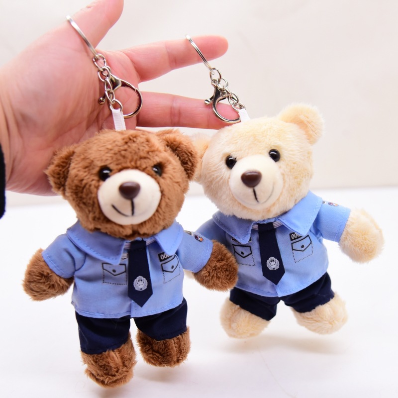Pilot Teddy Bear Keychains Kawaii Stylish Accessories - Main Image