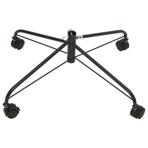 W2B VidaXL arrotolabile albero di natale in acciaio nero di medie dimensioni per scopi decorativi - Product Image 1
