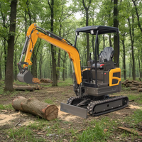 Nouvelle livraison gratuite JIAHE Mini-excavatrice sur chenilles de 1,5 tonne, godet de 0,025 m, moteur EPA de 10,2 kW, petite machine de terrassement
