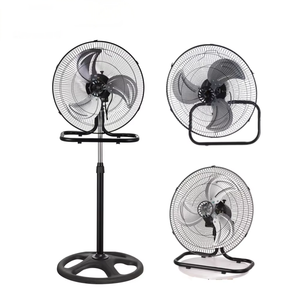 Ventilador de Pie y Pared 3 en 1 de 16'' para Uso Doméstico, Económico, Ventilador de Pedestal Oscilante HJ-16F con 3 Aspas Verticales - Product Image 6
