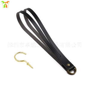 Nordic minimalist PU leather <b>curtain</b> tiebacks for home and hotel use. These <b>curtain</b> ties are designed to be gathered and - Product Image 1