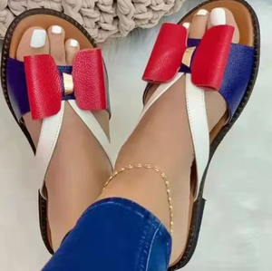 Sandalias y Pantuflas de Mujer de Moda Verano 2026, Pantuflas Cruzadas de Gamuza con Suela Plana para Mujer - Product Image 1