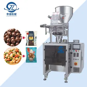 Biscuit Packaging Auto Cookies Cheese Food Machinery Sausage Mini Seeds Automatic Banana Chips Small Garlic Nut Packing Machine